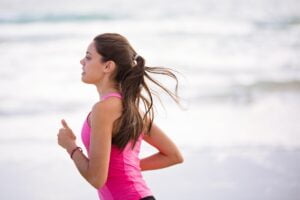 woman exercising and being healthy